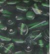 50 grams of Mixed Dark Green Beads